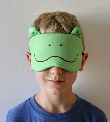 Frog Sleep Mask for Kids - Cute Sleeping Eye Masks, Toddlers,Travel Gear, Naps, Children Birthday Gifts Frog in Saudi Arabia