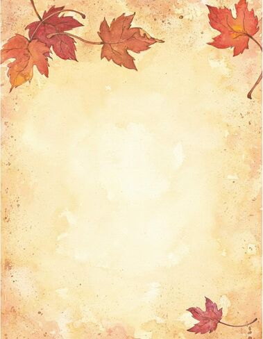Great Papers! Fall Leaves Letterhead, Imprintable Stationery, 80 Sheets, 8.5" x 11" (2014075) in Saudi Arabia