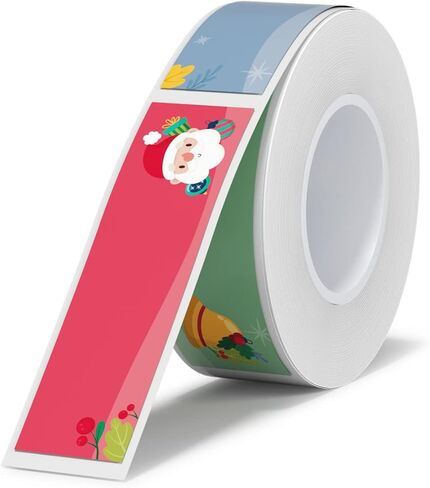 NIIMBOT Thermal Label Maker Paper 0.55"×1.18" Stickers Waterproof Tear-Resistant Self-Adhesive Replacement for D11/D110 Label Printer Office&Home 210 Labels/Roll (Transparent) in Saudi Arabia