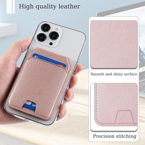 Ｈａｖａｙａ for Magsafe Wallet with Card Holder for iPhone 16/15 / 14/13 12 Series Magnetic Phone Wallet for Men and Women Leather Zipper Wallet with Adjustable Stand-White Leopard Print in Kuwait