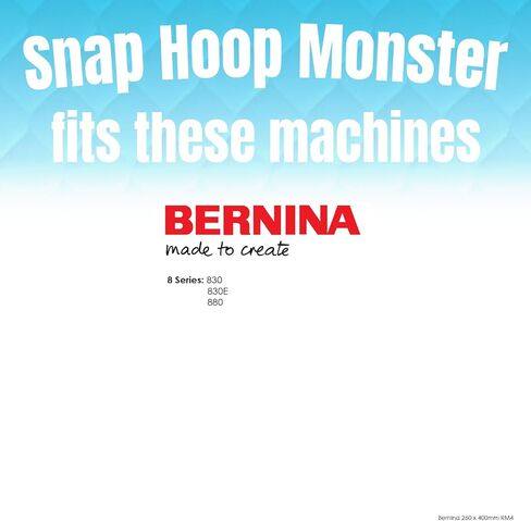 Snap Hoop Monster for Bernina (260 x 400mm) Magnetic Embroidery Hoop for Machine Embroidery in Saudi Arabia