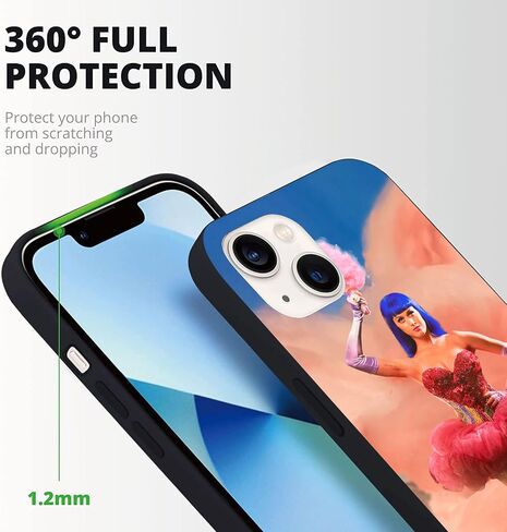 متوافق مع حافظة iPhone 15، تصميم فريد من نوعه، حافظة واقية نحيفة من مادة TPU الناعمة للرجال والنساء والبنات والأولاد (Kim-Socialite-Kardashian-1) in Saudi Arabia