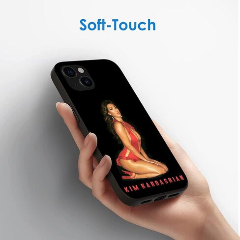 Compatible with iPhone 15 Case, Design Unique Pattern Soft TPU Bumper Slim Protective Case for Men Women Girl Boy(Kim-Socialite-Kardashian-1) in Saudi Arabia