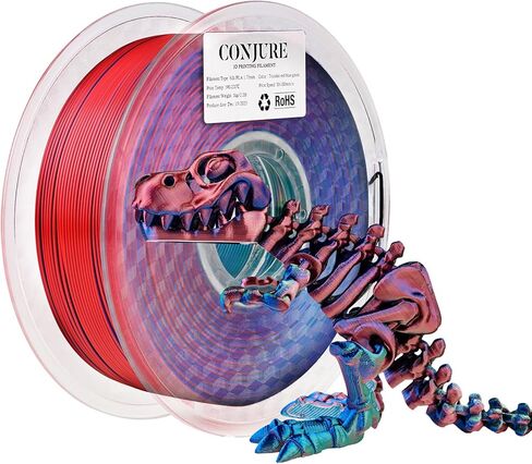 Chitu Systems Conjure PLA 3D خيوط الطابعة 1.75 مم، خيوط الحرباء المتغيرة الألوان مع خيوط طباعة ثلاثية الأبعاد خفيفة 1 كجم/2.2 رطل (A-Chameleon PLA-Blue أرجواني 1 كجم) in Saudi Arabia