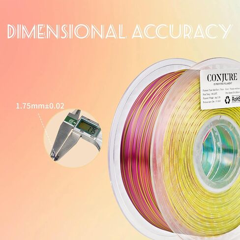Chitu Systems Conjure PLA 3D خيوط الطابعة 1.75 مم، خيوط الحرباء المتغيرة الألوان مع خيوط طباعة ثلاثية الأبعاد خفيفة 1 كجم/2.2 رطل (A-Chameleon PLA-Blue أرجواني 1 كجم) in Saudi Arabia