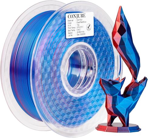 Chitu Systems Conjure PLA 3D خيوط الطابعة 1.75 مم، خيوط الحرباء المتغيرة الألوان مع خيوط طباعة ثلاثية الأبعاد خفيفة 1 كجم/2.2 رطل (A-Chameleon PLA-Blue أرجواني 1 كجم) in Saudi Arabia