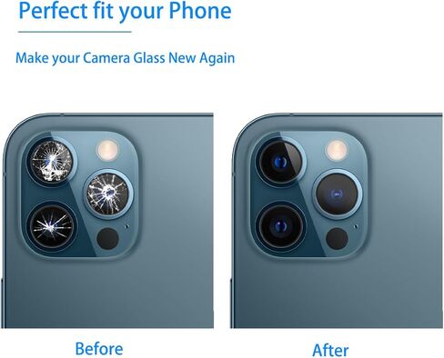 Rear Camera Lens Glass Replacement Kits for iPhone 16 Pro & 16 Pro Max Pre-Installed Adhesive with Installation Manual and Repair Tools in Kuwait