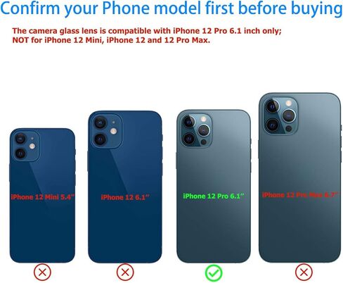 Rear Camera Lens Glass Replacement Kits for iPhone 16 Pro & 16 Pro Max Pre-Installed Adhesive with Installation Manual and Repair Tools in Kuwait