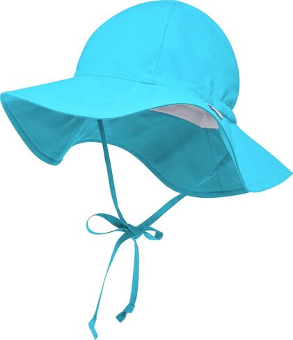 قبعة شمس TSLA Baby UPF 50+، قبعة شاطئ صيفية للحماية من الشمس في الهواء الطلق، قبعة سباحة شبكية داخلية خفيفة الوزن قابلة للتعديل in Kuwait