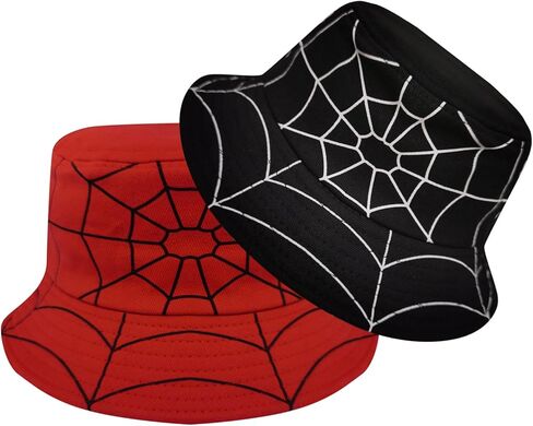 عبوة من 2 قبعة صغيرة للأطفال الصغار للشاطئ من الشمس للأولاد والبنات من عمر 2 إلى 5 سنوات باللونين الأحمر والأسود in Kuwait