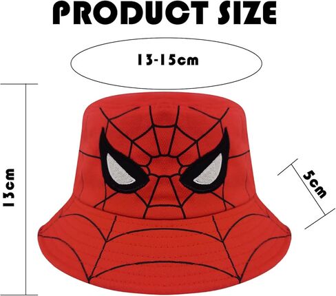 عبوة من 2 قبعة صغيرة للأطفال الصغار للشاطئ من الشمس للأولاد والبنات من عمر 2 إلى 5 سنوات باللونين الأحمر والأسود in Kuwait
