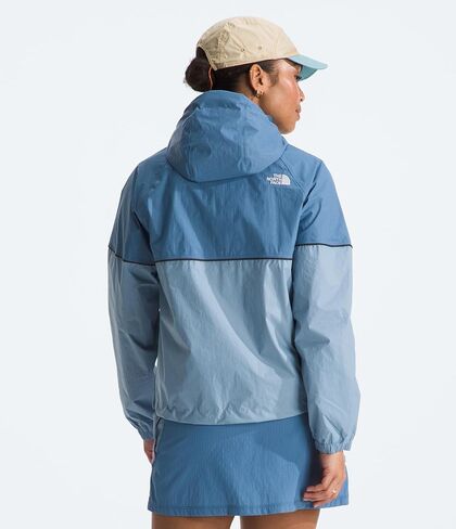 THE NORTH FACE Women's Novelty Antora Rain Hoodie, Indigo Stone/Steel Blue, Medium in Saudi Arabia