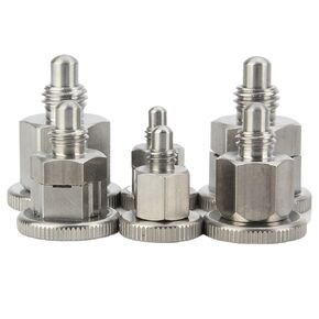 Coarse Thread M6/8/10 QX213 Stainless Steel Locating Pin Reset Type/Self-Locking Mini Index Plunger Pins 1Pcs(M10,QX-213-CN) in Kuwait