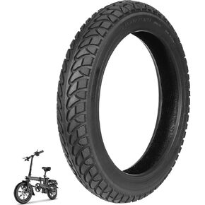 14 x 2.125 Tubeless Tire with Angled Valve ，14 inch Thickened Tubeless Tires Compatible with Electric Scooters, E-Bike 14x2.125/57-254 Folding Electric and More in Kuwait