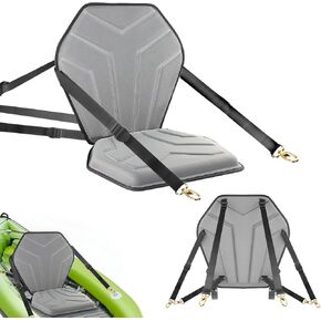 Universal Deluxe Kayak Seat, Thick Padded Cushion with Back Support for Sit On Top, SUP Paddle Board Seats with 6 Adjustable Straps for Kayaking Canoeing Rafting Fishing in Kuwait