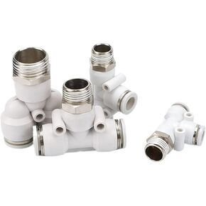 موصل هوائي أبيض PX6-01 القصبة الهوائية PD12-04 المقابس السريعة Y/T نوع المحملة الإيجابية PB8-02/10-03 1 قطعة (PX10-03 (أبيض)) in Kuwait