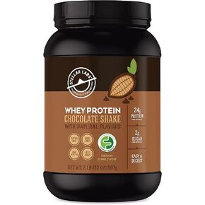 Stellar Labs Whey Protein Powder with BCAA's & Whey Isolate | Certified Low FODMAP, Non GMO, Gluten Free, Low Carb, Keto, with Stevia | All Natural Lean Post Workout Shakes | Chocolate in Kuwait