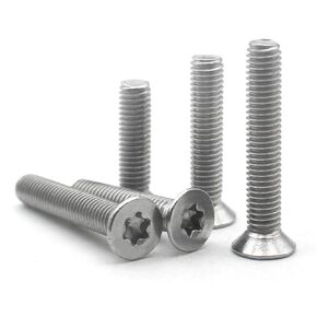 M1.6 M2 3/4/5/6-20MM 304 Stainless Steel Torx Countersunk Flat Head Screw Bolt Length=3-55mm 50Pcs(5mm,M2 (50pcs)) in Saudi Arabia