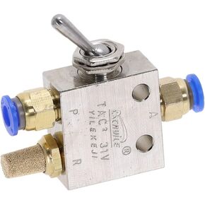 Air Valve, Mechanical Toggle Switch, TAC2-31V 1/8" PT Thread 2 Position 3 Way Toggle Lever Pneumatic Switchs Valves Fittings in Saudi Arabia