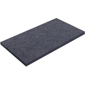 وسادات صيانة الأرضيات السوداء من Virginia Abrasives مقاس 30.48 سم × 45.72 سم × 2.54 سم - غير منسوجة شديدة التحمل، 5 عبوات للتقشير وإعداد الأرضيات مع آلات الأرضيات المدارية in Kuwait