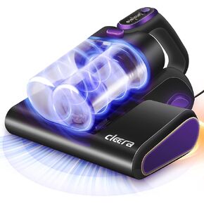 مكنسة كهربائية للمرتبة 4 في 1، مكنسة كهربائية للسرير بقدرة 600 وات 16 كيلو باسكال مع ضوء UV-C بطول 253.7 نانومتر، وحرارة 140 درجة فهرنهايت، وفلتر بالموجات فوق الصوتية وفلتر HEPA، ومنظف عميق سلكي للمراتب والأريكة وسرير الأطفال وشعر الحيوانات الأليفة in Kuwait