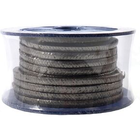 Graphite Compression Packing Rope Seal Packing Class A Metal Wire Reinforced, Wear-resistant, For Pump Gland Or Valve Stem Or Mechanical Seal(Size:6mm×6mm（0.23×0.23in）,Color:Length: 9.8 Feet（3m）) in Saudi Arabia
