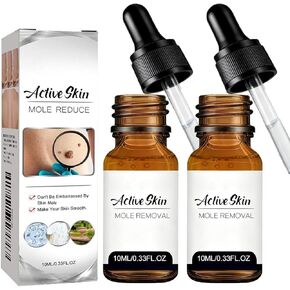 Skin Tag Remover for Face & Body - Fast Acting Wart Remover Serum with Precision Dropper, Wart Removal Targets Corns, Flat, Plantar & Common Warts, Gentle Formula, Travel Size (0.33FL.OZ) in Kuwait