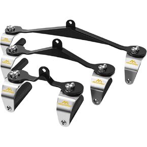 Lat Pull Down Bar Set for Cable Machine, Lat Pulldown Attachments with 360° Rotating Handles, 3-Bar Multi-Grip Design, 16 Adjustable Angles, Knurled Narrow Mid Wide Grips, Heavy-Duty Aluminum Alloy, 660 lb Capacity in Kuwait
