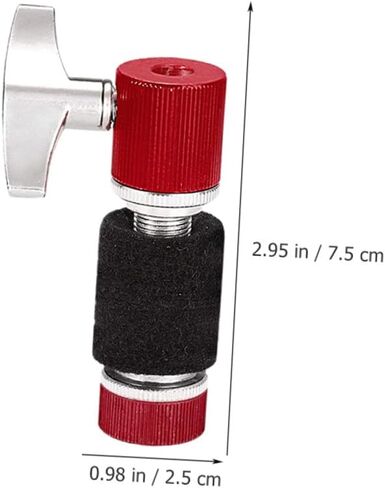 Mikinona Drum Felt Pads and Metal Clutch Gasket Kit Anti-slip Cymbal Accessory for Electronic and Acoustic Drums Protective Pads Compatible with Various Brands Red in Saudi Arabia