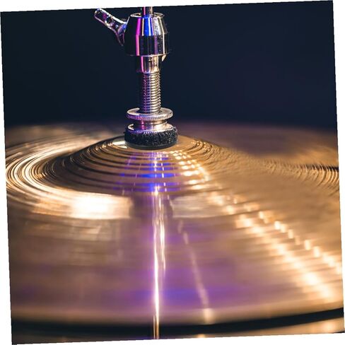 Mikinona Drum Felt Pads and Metal Clutch Gasket Kit Anti-slip Cymbal Accessory for Electronic and Acoustic Drums Protective Pads Compatible with Various Brands Red in Saudi Arabia