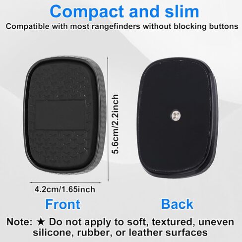 Magnetic Golf Rangefinder Holder with Adhesive, Strong Magnet Rangefinder Mount with 2 Washers Secure Range Finder Strap for Golf Cart Accessories (Black) in Saudi Arabia