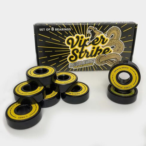 ألواح تزلج Warehouse 54 مم Spitfire Wheels Formula Four عجلات تزلج طبيعية كاملة نصف قطرية - 97a مع محامل لوح تزلج Viper Strike 8 مم دقيقة ABEC 7 محامل لوح تزلج - مجموعة من قطعتين in Kuwait