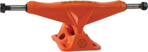 شاحنات التزلج ذات اللون البرتقالي من شركة Grind King Truck Co. - شماعة 5.8 بوصة، ومحور 8.5 بوصة مع أجزاء صلبة سوداء اللون مقاس 1 بوصة - مجموعة من قطعتين in Kuwait