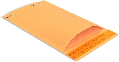 أجهزة إرسال الفقاعات الاحترافية ذاتية الغلق من Coastwide، مقاس 6.75 × 9 بوصات، كرافت، 500/كرتون - أجهزة بريد مبطنة مدمجة للأشياء الصغيرة والملحقات in Kuwait