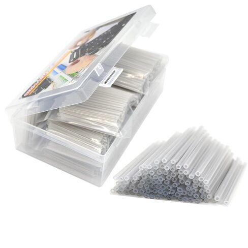 Preshrunk OD2.5mm Fiber Optic Fusion Splice Protection Sleeves 40mm Clear, Preshrink Fiber Splicing Heat Shrink Tube -1,000Pcs with Box in Kuwait