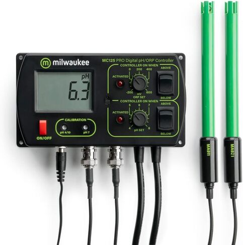 جهاز التحكم Milwaukee Instruments SMS125 pH/ORP، النطاق: 0.00 إلى 14.00 pH، +/- 1000 مللي فولت (ORP) in Saudi Arabia