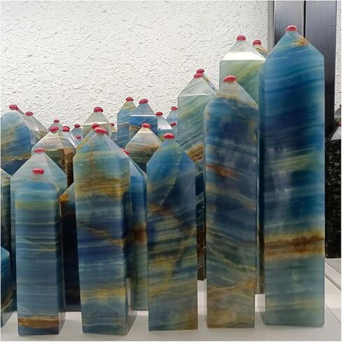 1 قطعة 410-500 جرام عمود كريستال كوارتز أزرق in Kuwait