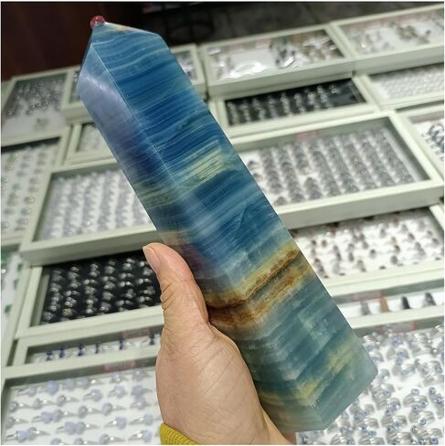 1 قطعة 410-500 جرام عمود كريستال كوارتز أزرق in Kuwait