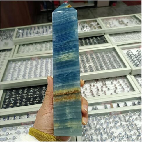 1 قطعة 410-500 جرام عمود كريستال كوارتز أزرق in Kuwait