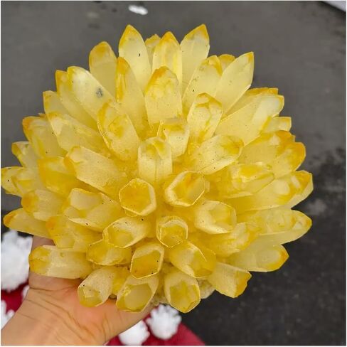 1 قطعة 5-6 كجم مجموعات الكوارتز الكريستال الأصفر المعادن الخام in Kuwait