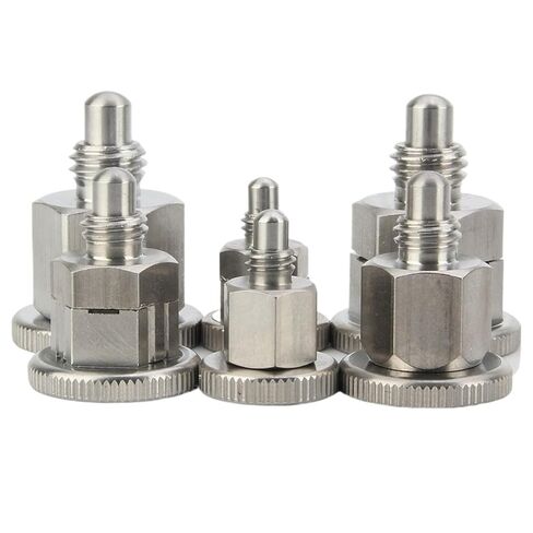 Coarse Thread M6/8/10 QX213 Stainless Steel Locating Pin Reset Type/Self-Locking Mini Index Plunger Pins 1Pcs(M10,QX-213-CN) in Kuwait