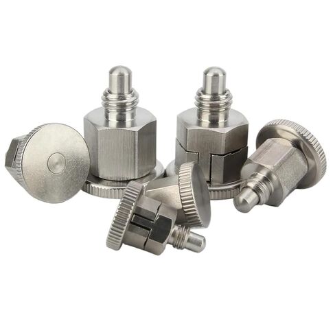 Coarse Thread M6/8/10 QX213 Stainless Steel Locating Pin Reset Type/Self-Locking Mini Index Plunger Pins 1Pcs(M10,QX-213-CN) in Saudi Arabia