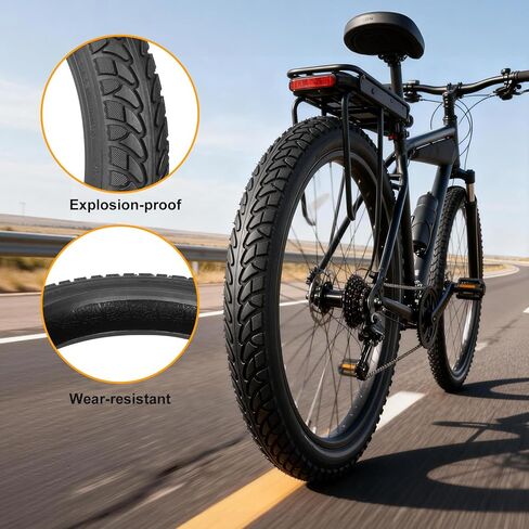 14 x 2.125 Tubeless Tire with Angled Valve ，14 inch Thickened Tubeless Tires Compatible with Electric Scooters, E-Bike 14x2.125/57-254 Folding Electric and More in Kuwait