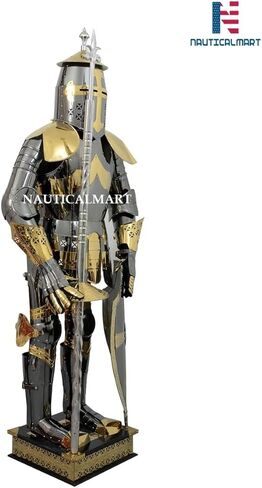 بدلة درع فارس القرون الوسطى، درع ملكي، زي الهالوين الكبير in Kuwait