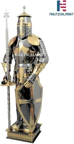 بدلة درع فارس القرون الوسطى، درع ملكي، زي الهالوين الكبير in Kuwait