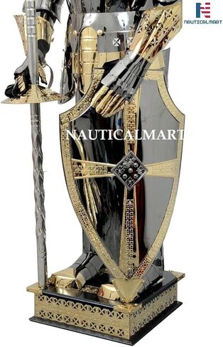 بدلة درع فارس القرون الوسطى، درع ملكي، زي الهالوين الكبير in Kuwait