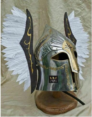 خوذة الفايكنج خوذة نافورة جوندور درع مع خوذة محارب الفايكنج الجناح in Kuwait