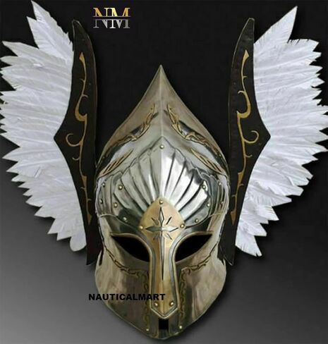 خوذة الفايكنج خوذة نافورة جوندور درع مع خوذة محارب الفايكنج الجناح in Kuwait