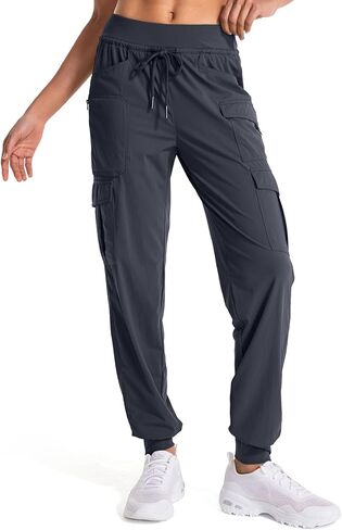 linlon Womens Hiking Pants Quick Dry UPF 50 Casual Pants Lightweight Travel Safari Work Cargo Joggers Pants in Saudi Arabia