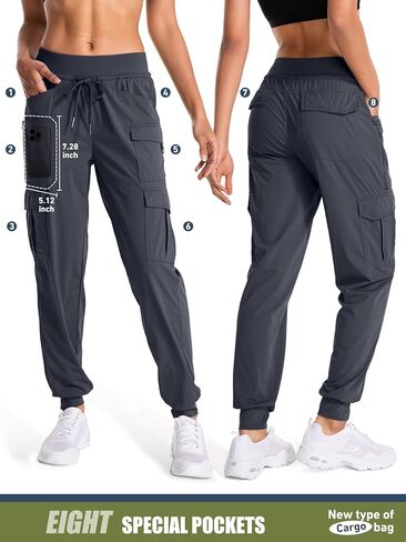 linlon Womens Hiking Pants Quick Dry UPF 50 Casual Pants Lightweight Travel Safari Work Cargo Joggers Pants in Saudi Arabia
